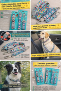 Cinturón Seguridad Mascota Perro Auto Ajustable Correa